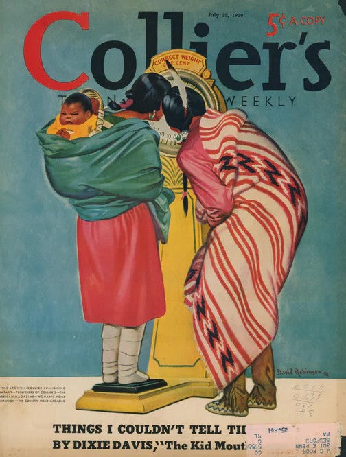 Native Americans- Collier's Magazine - Authentic Vintage Cover Art