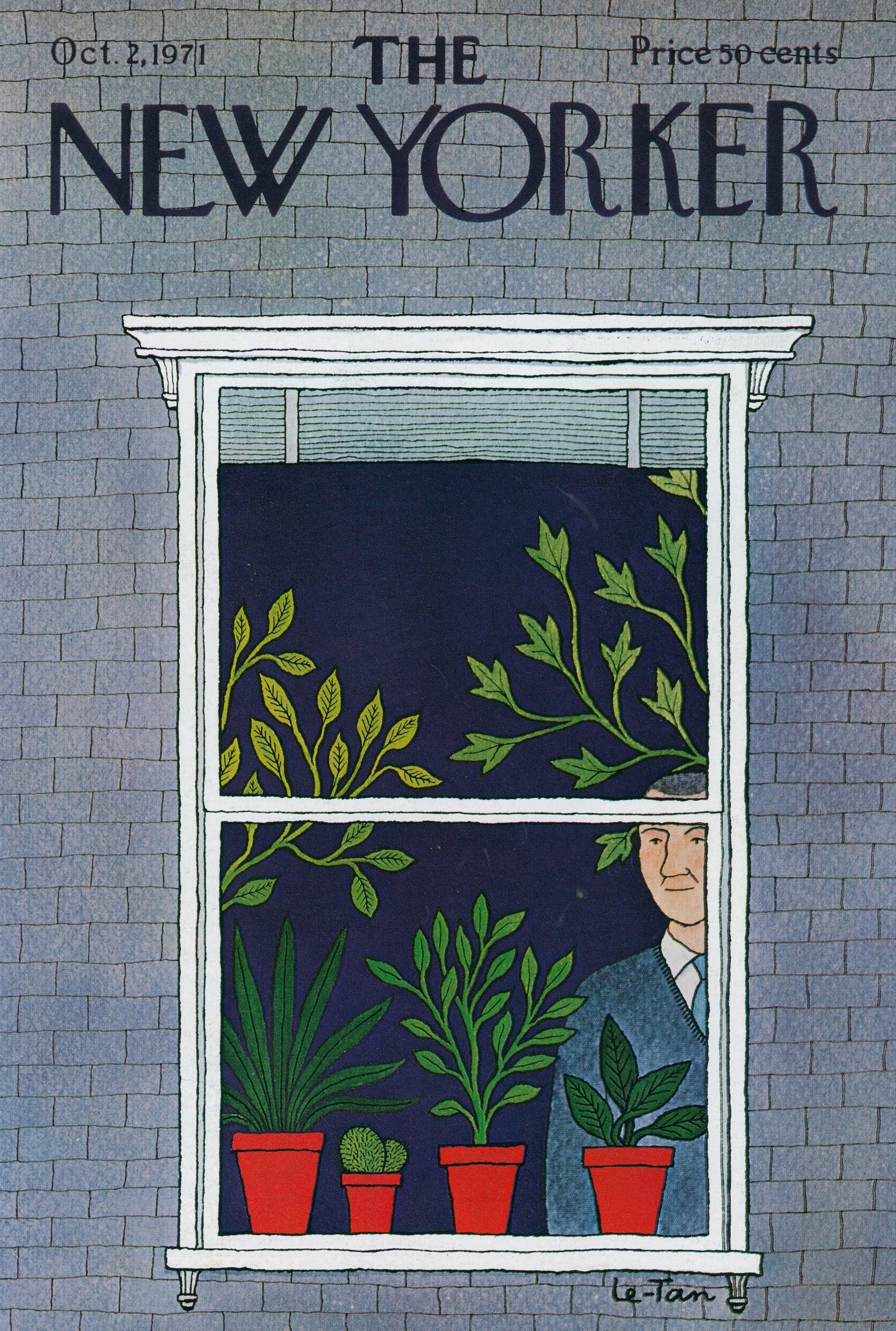 The Secret Gardner- The New Yorker - Authentic Vintage Cover Art