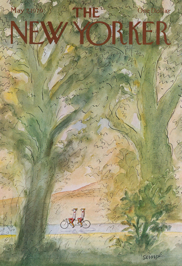 Tandem Ride- The New Yorker - Authentic Vintage Cover Art