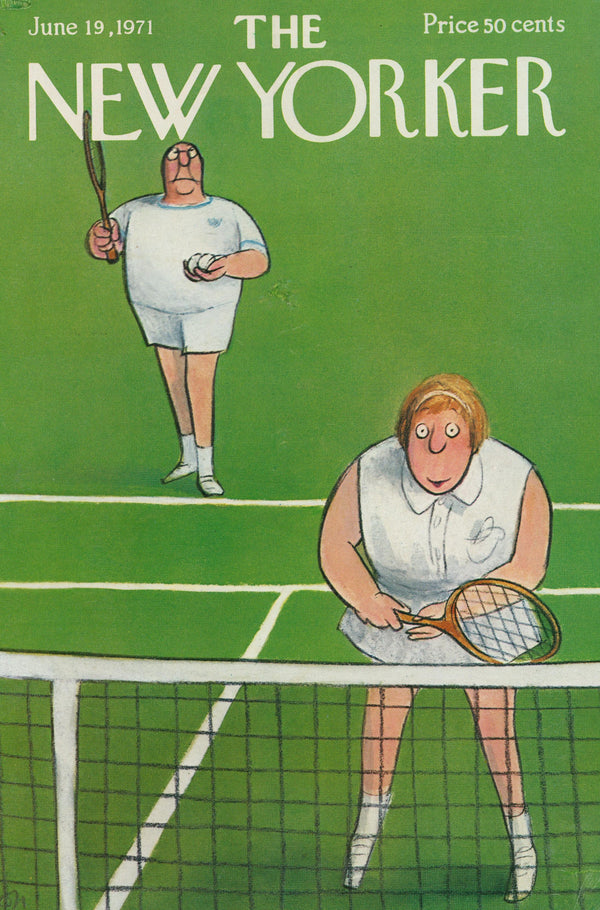 Playing Doubles- The New Yorker - Authentic Vintage Cover Art