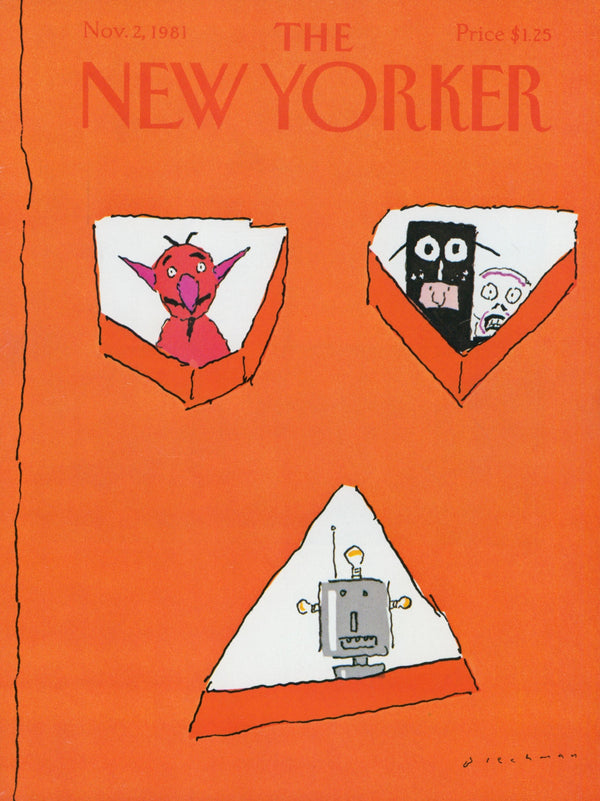 Halloween Buddies- The New Yorker - Authentic Vintage Cover Art
