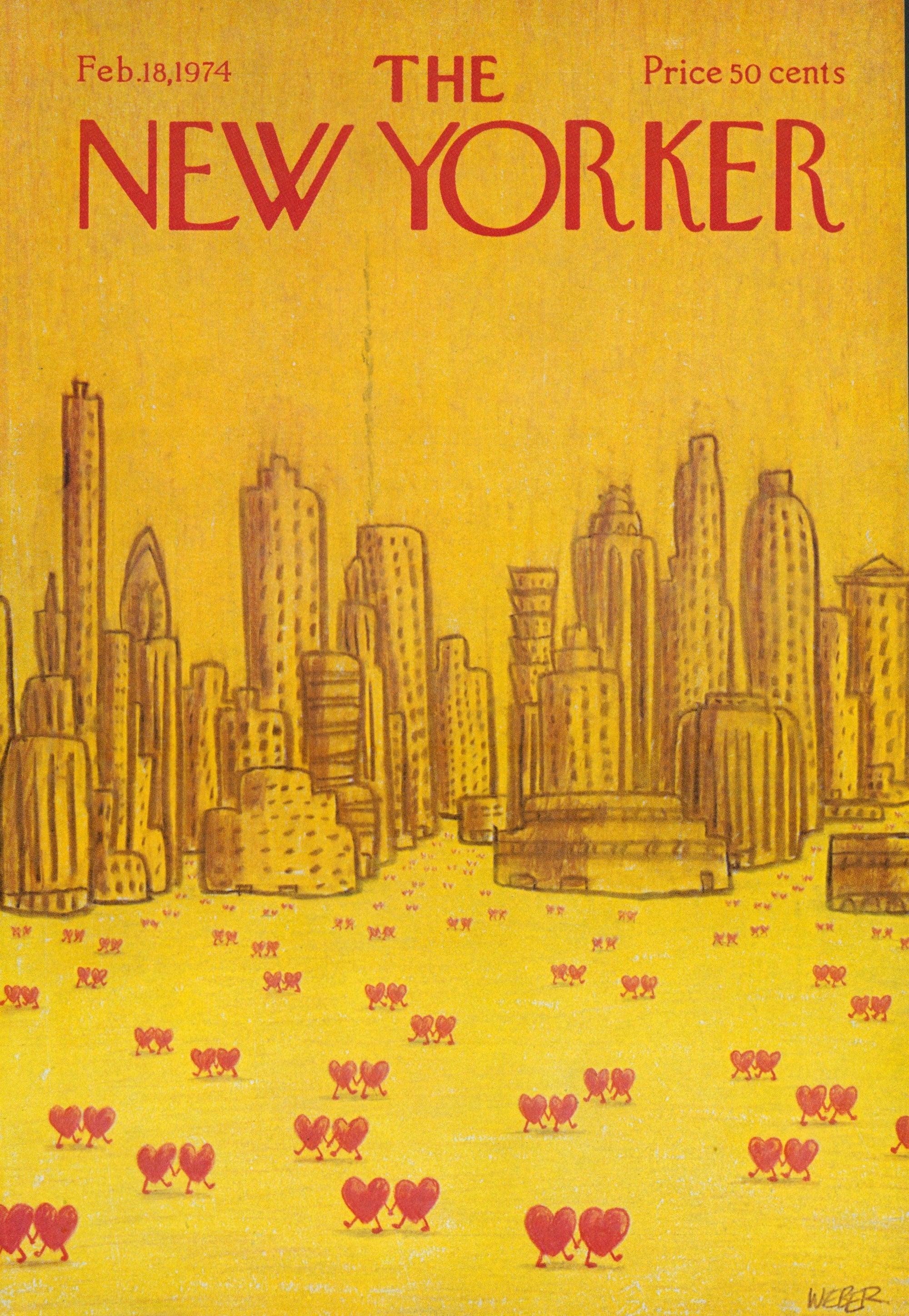City of Love- The New Yorker - Authentic Vintage Cover Art