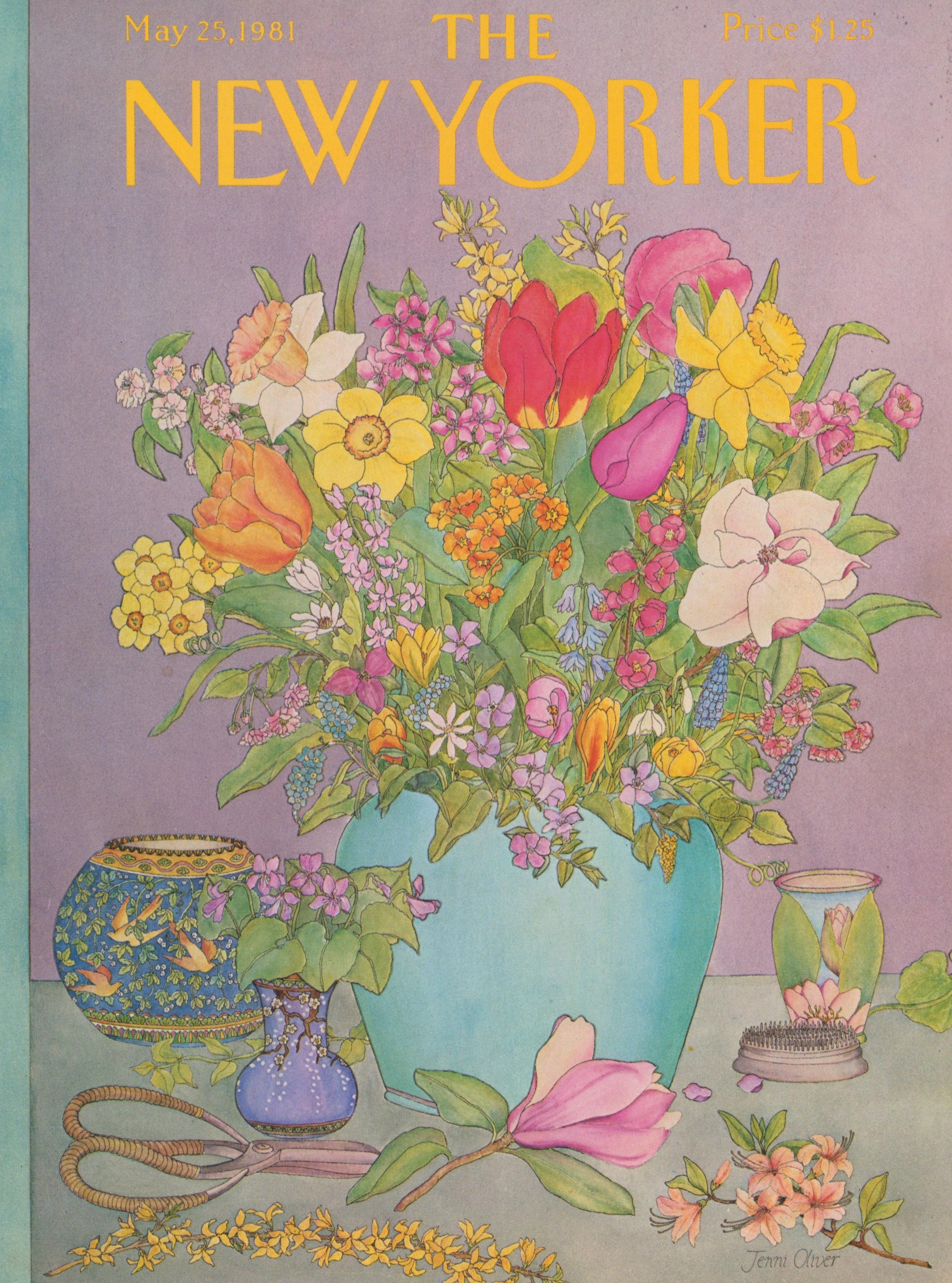May Flowers- The New Yorker - Authentic Vintage Cover Art