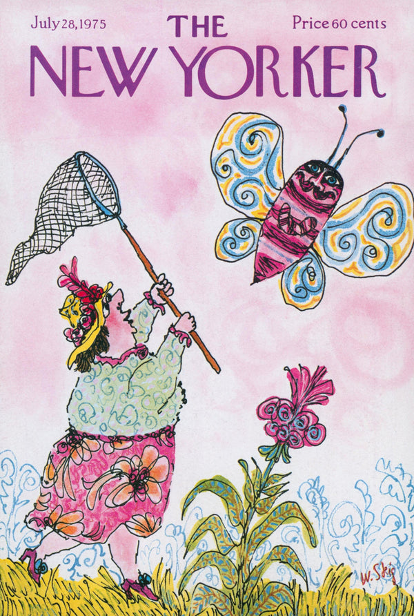 Butterfly Catcher- The New Yorker - Authentic Vintage Cover Art