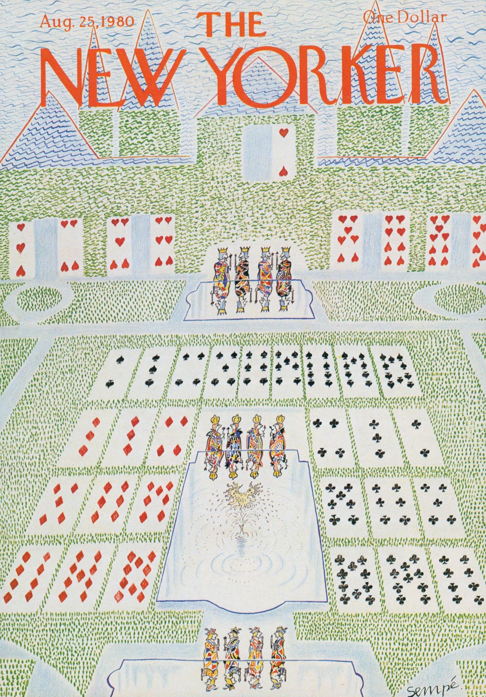 Queens in the Garden- The New Yorker - Authentic Vintage Cover Art