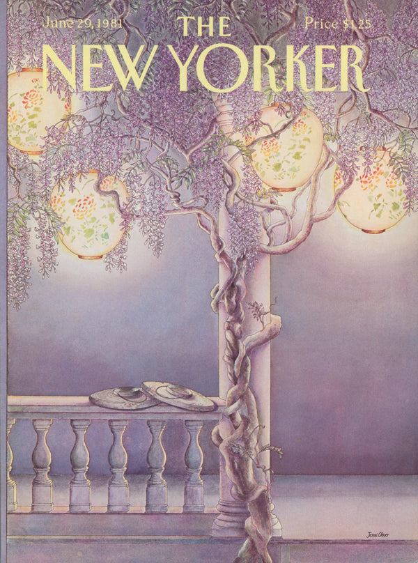 Lavender Lanterns- The New Yorker - Authentic Vintage