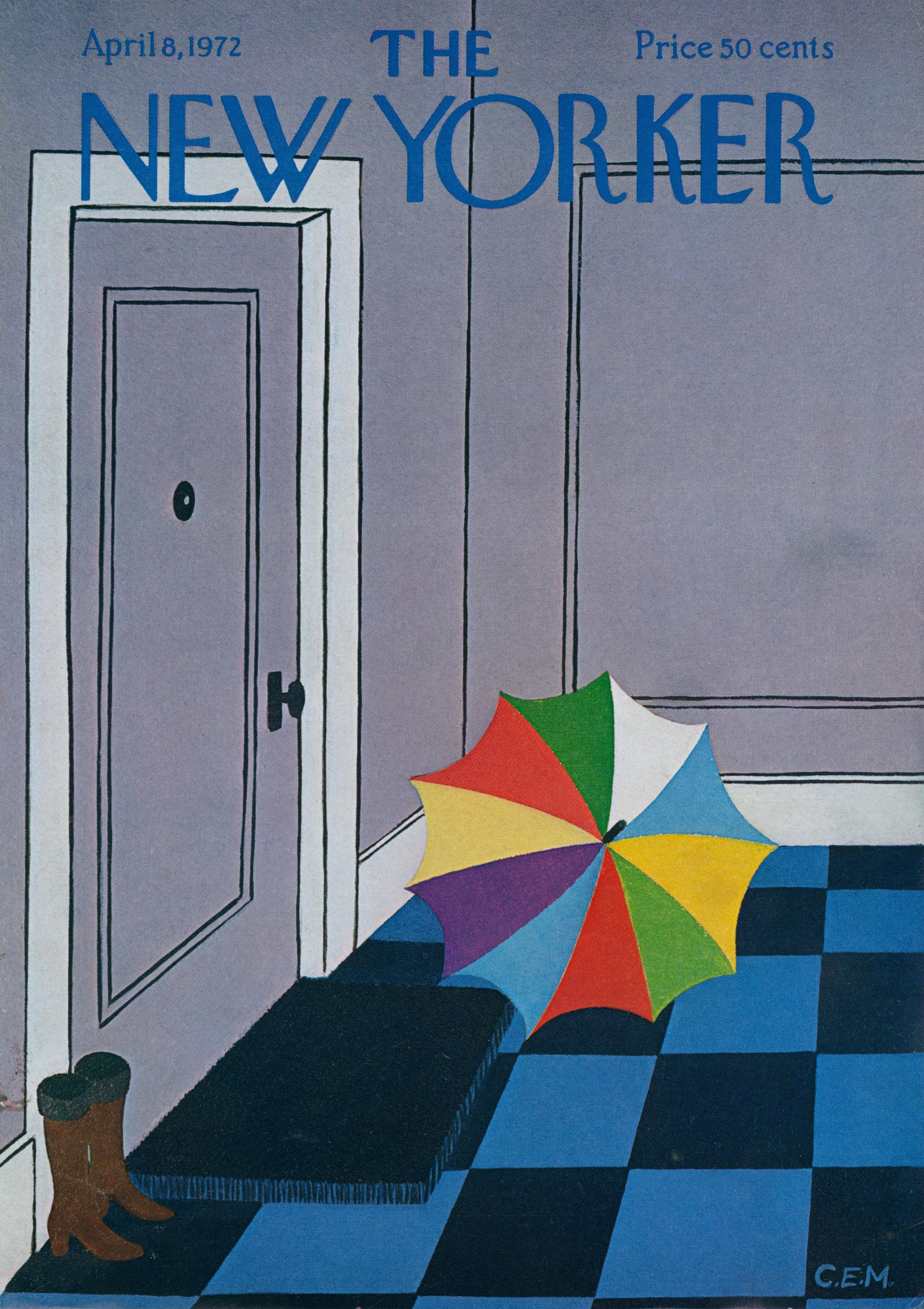 Rainy Day- The New Yorker - Authentic Vintage Cover Art