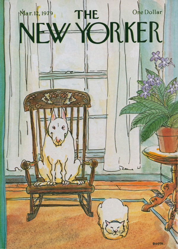Battle of the Pets- The New Yorker - Authentic Vintage Cover Art