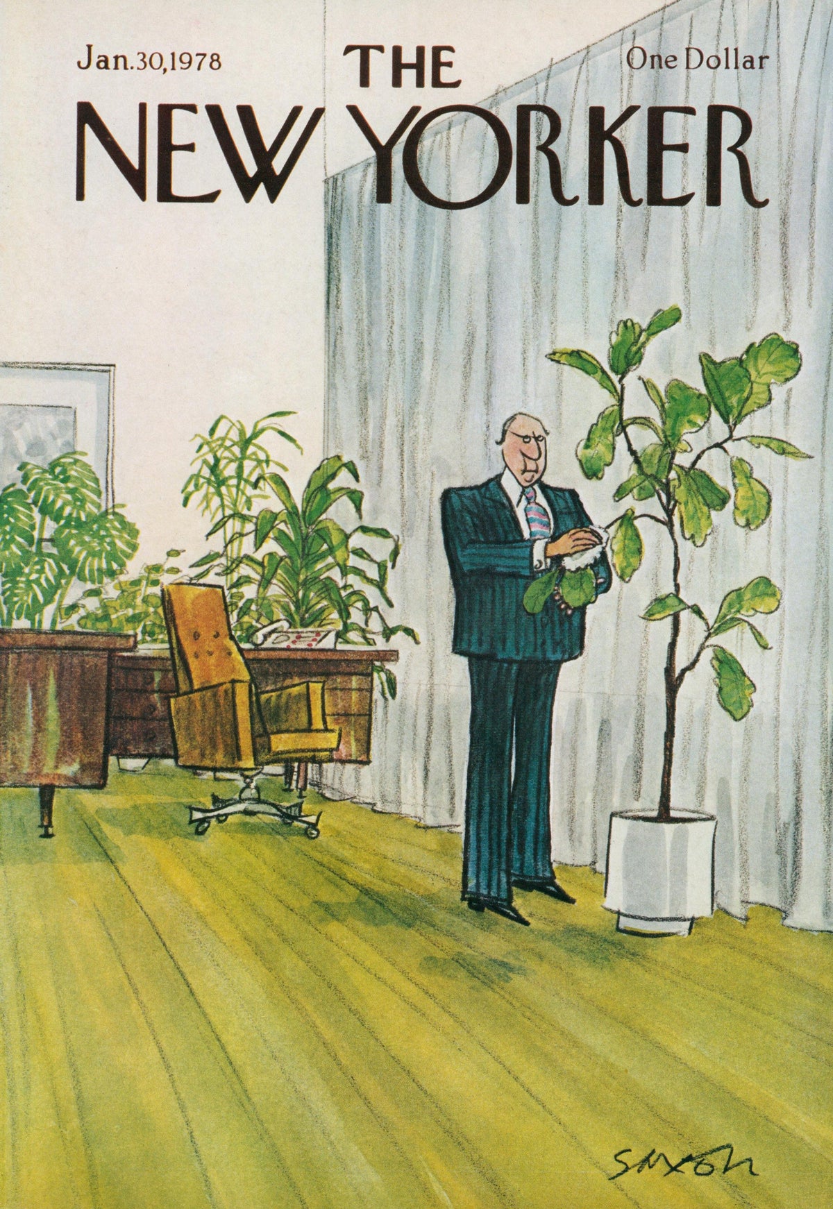 Office Plants- The New Yorker