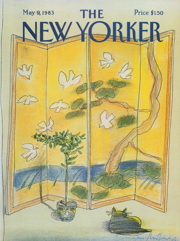 Kitty Cat Daydreams- The New Yorker - Authentic Vintage Cover Art