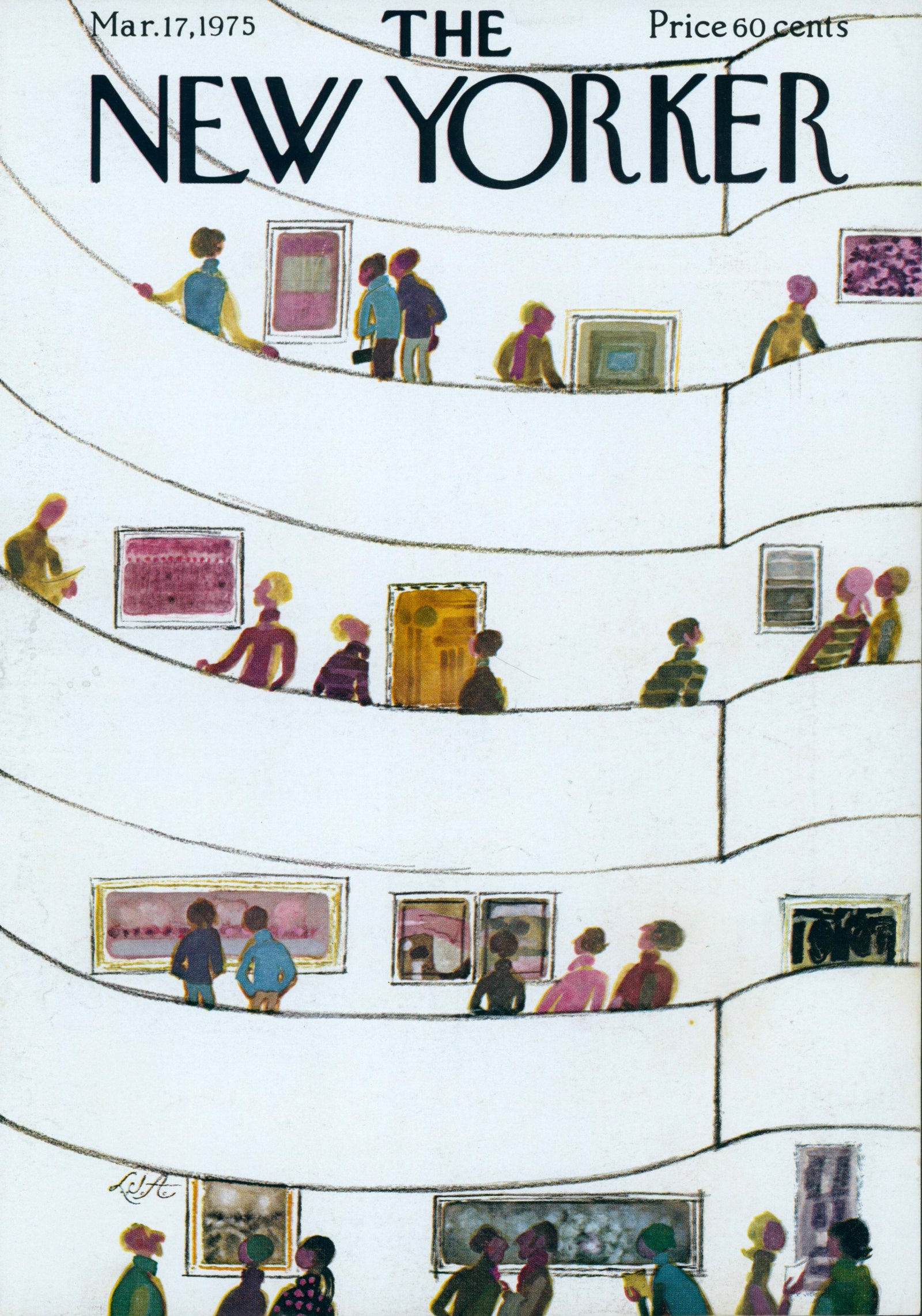 The Guggenheim- The New Yorker - Authentic Vintage Cover Art