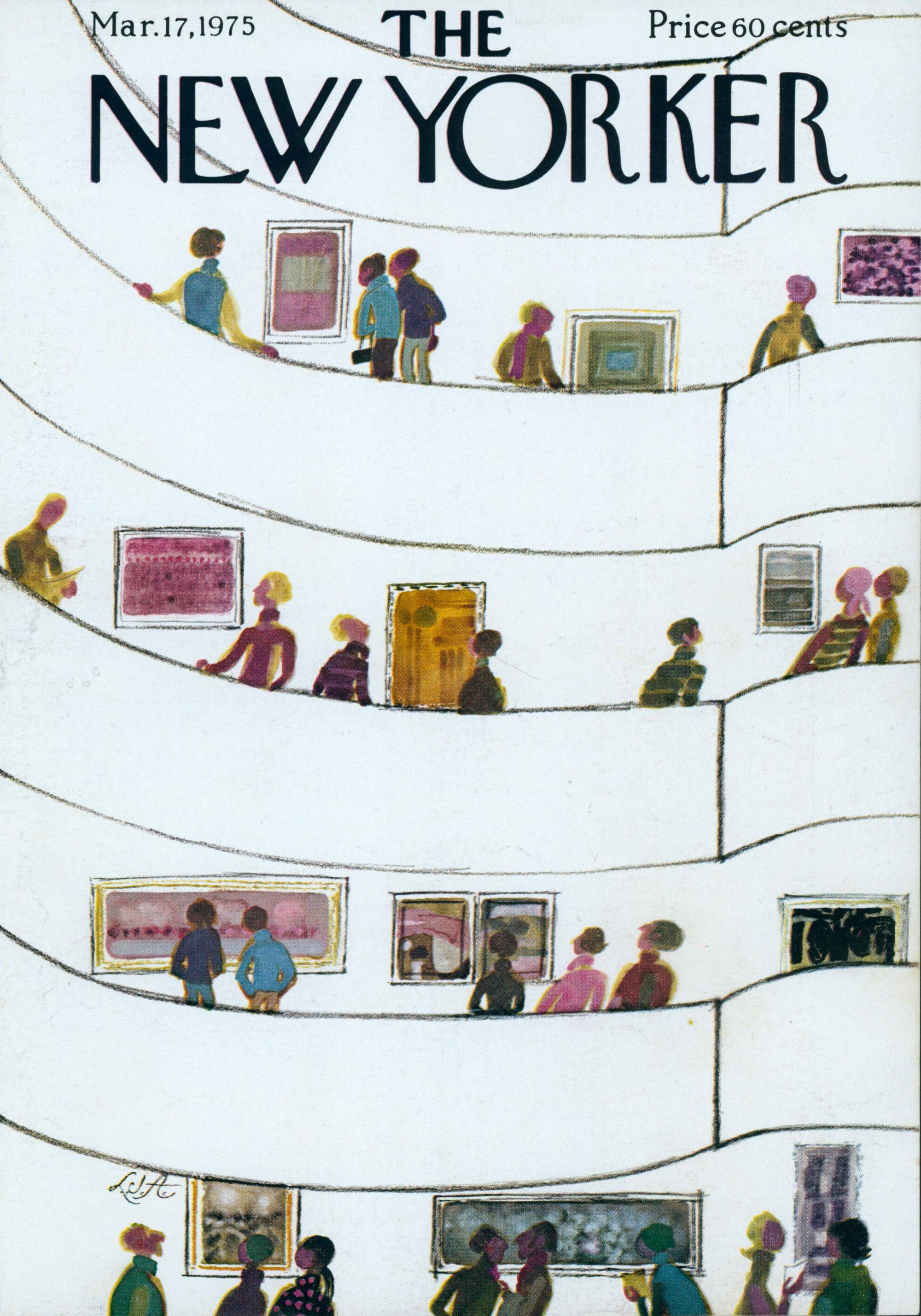 The Guggenheim- The New Yorker - Authentic Vintage Cover Art