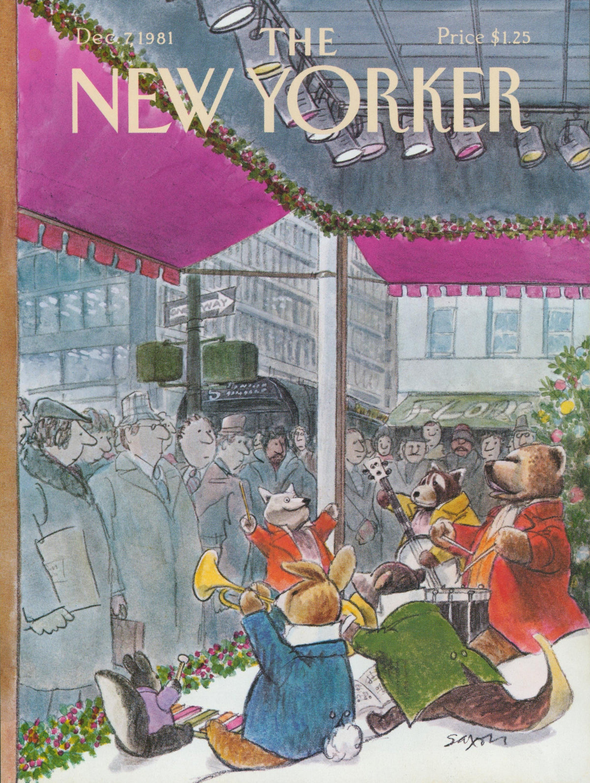 Teddy Bear Tunes- The New Yorker - Authentic Vintage Cover Art