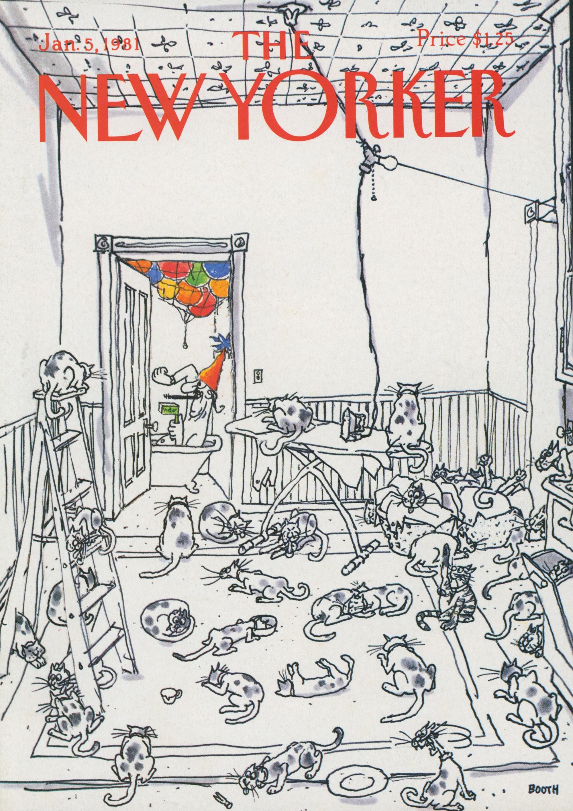 Animal House- The New Yorker - Authentic Vintage Cover Art
