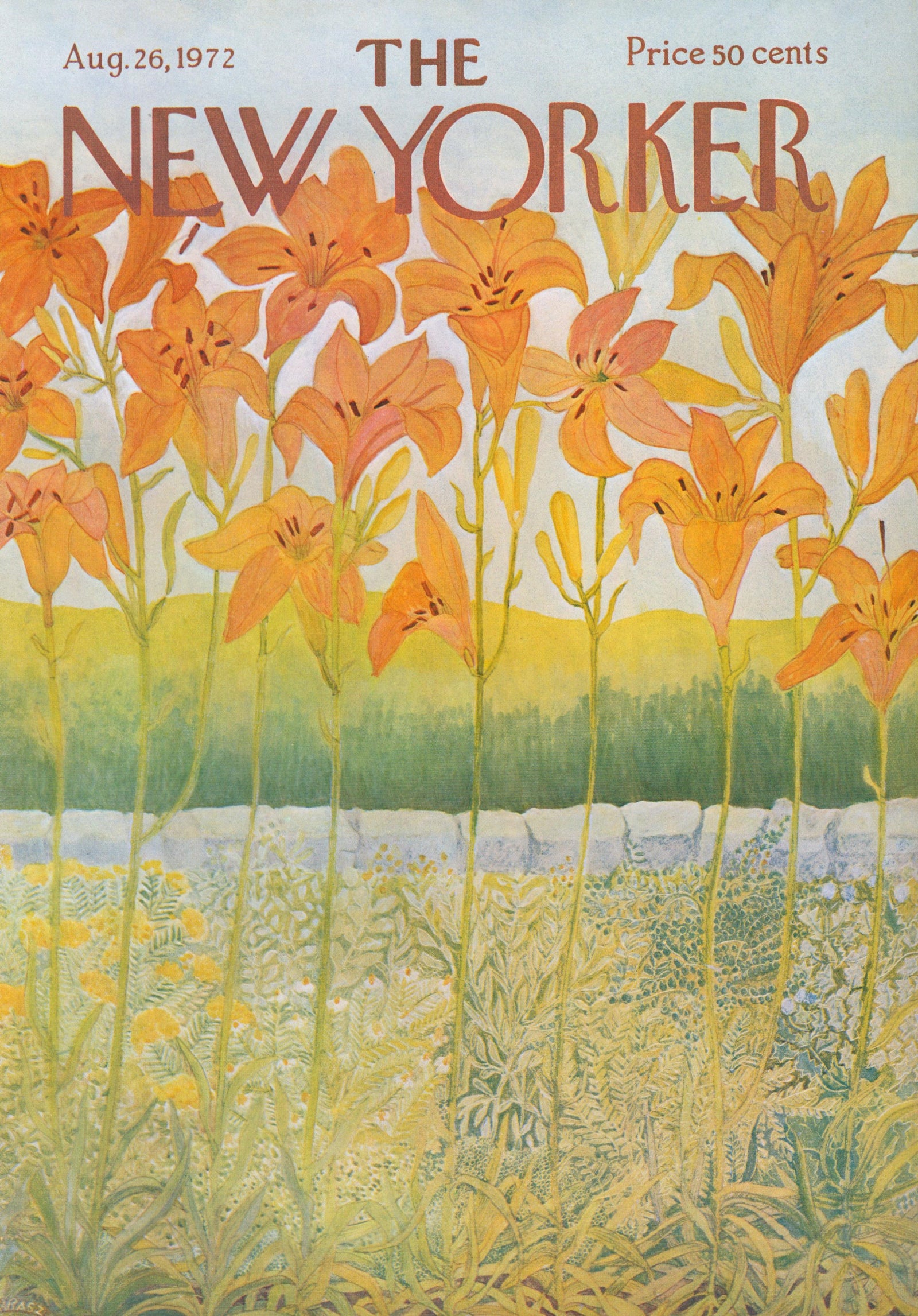 Orange Pixies- The New Yorker - Authentic Vintage Cover Art