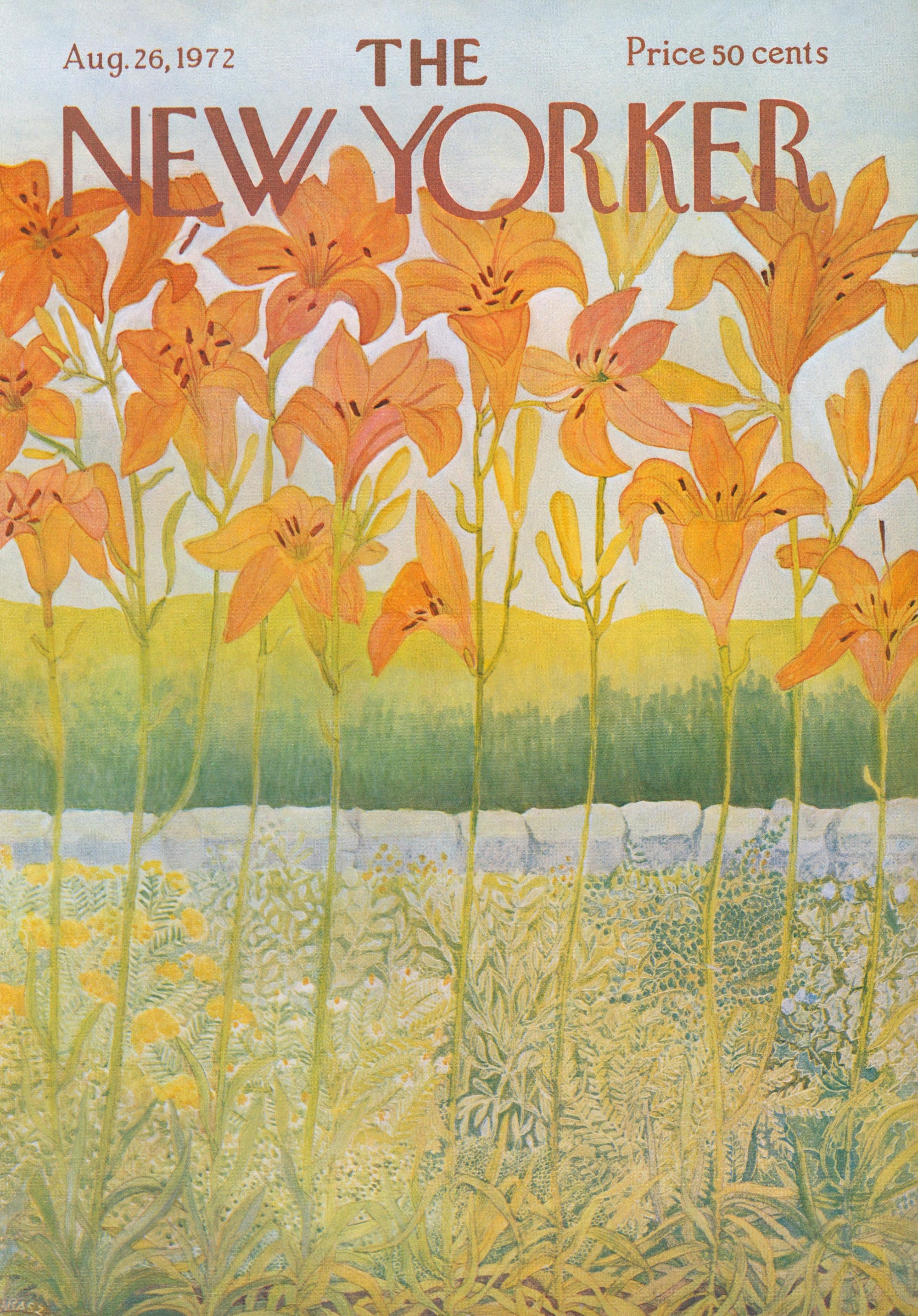 Orange Pixies- The New Yorker - Authentic Vintage Cover Art