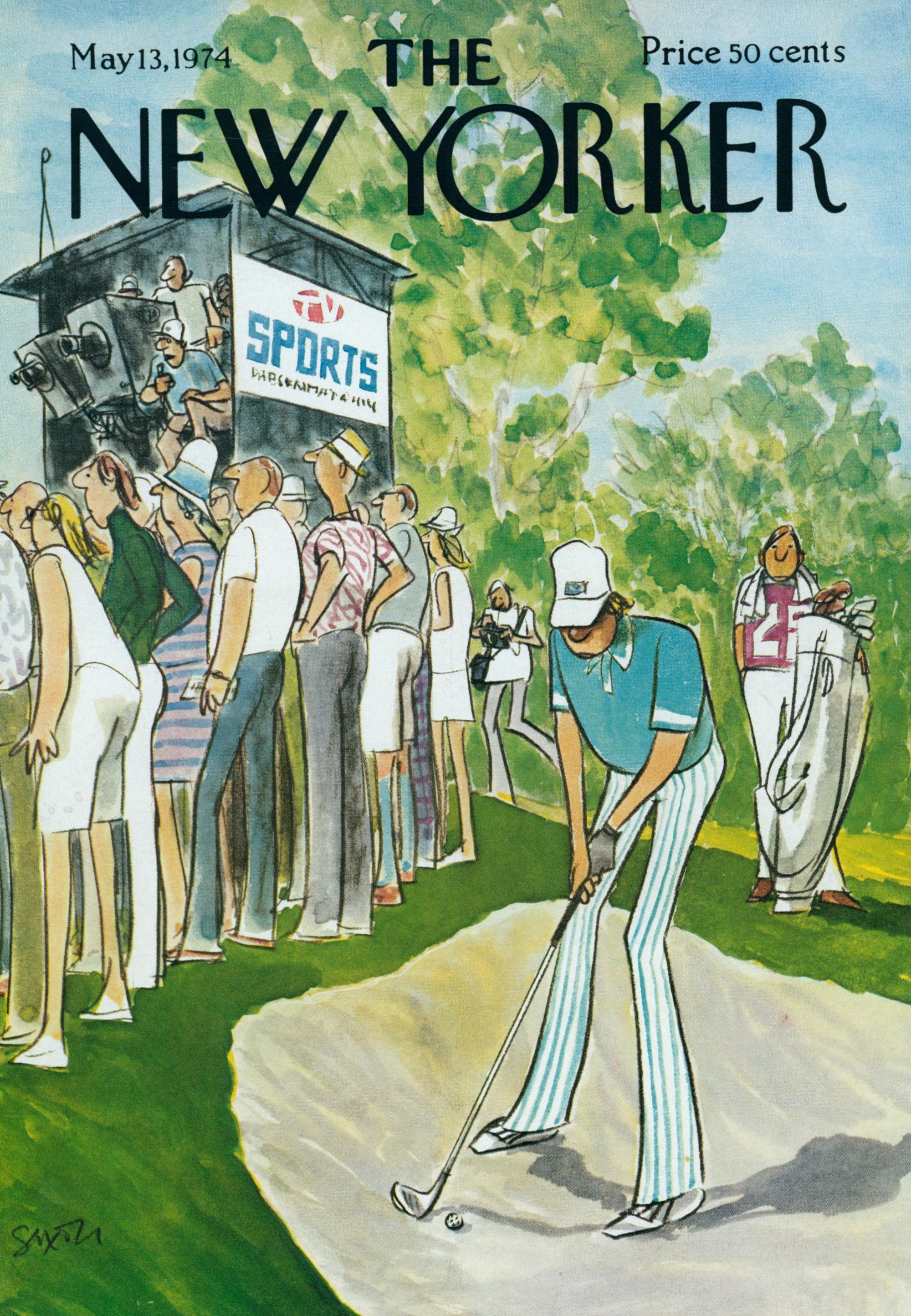 Tee Time- The New Yorker - Authentic Vintage Cover Art
