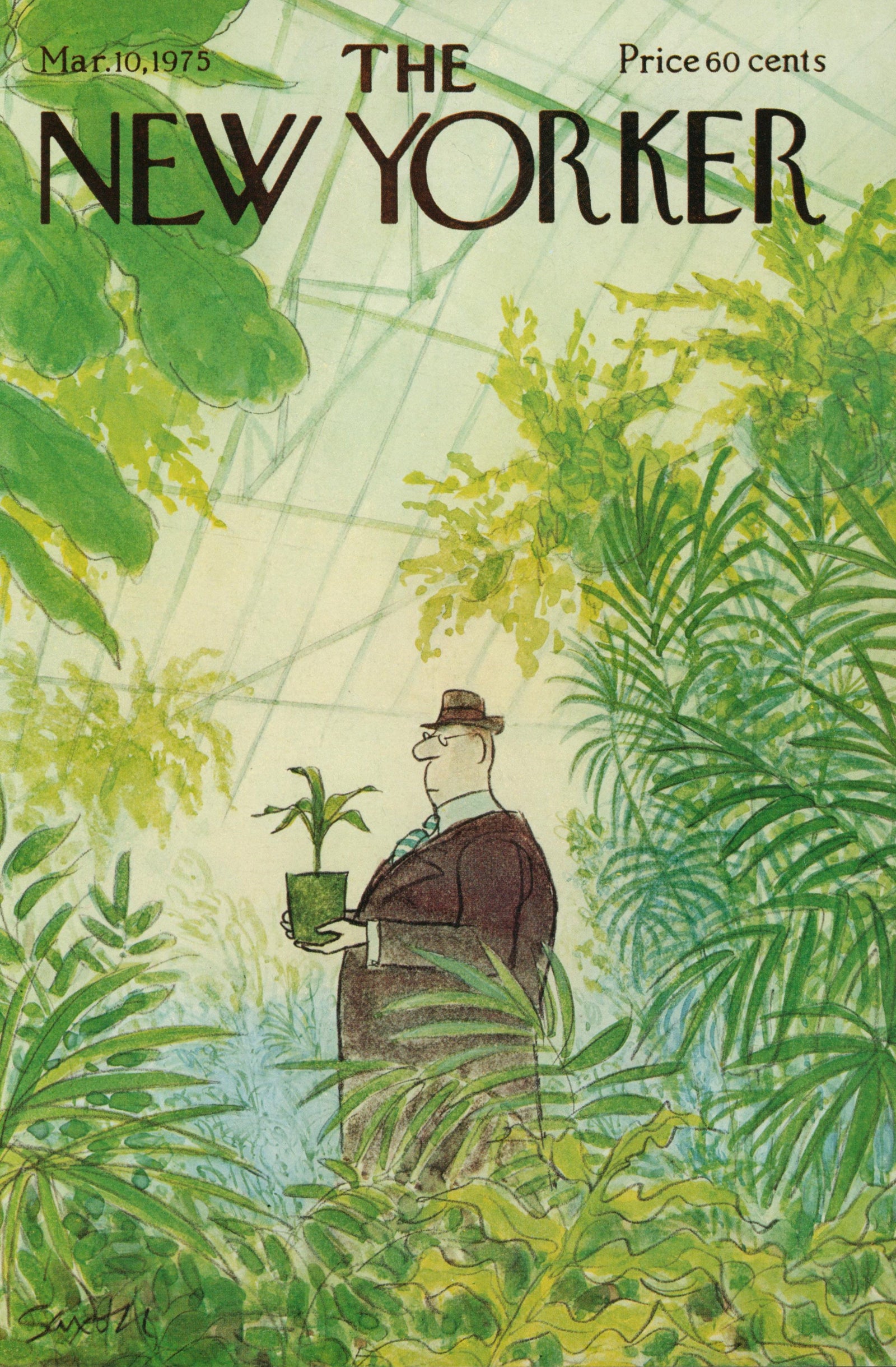 Plant Daddy- The New Yorker - Authentic Vintage Cover Art