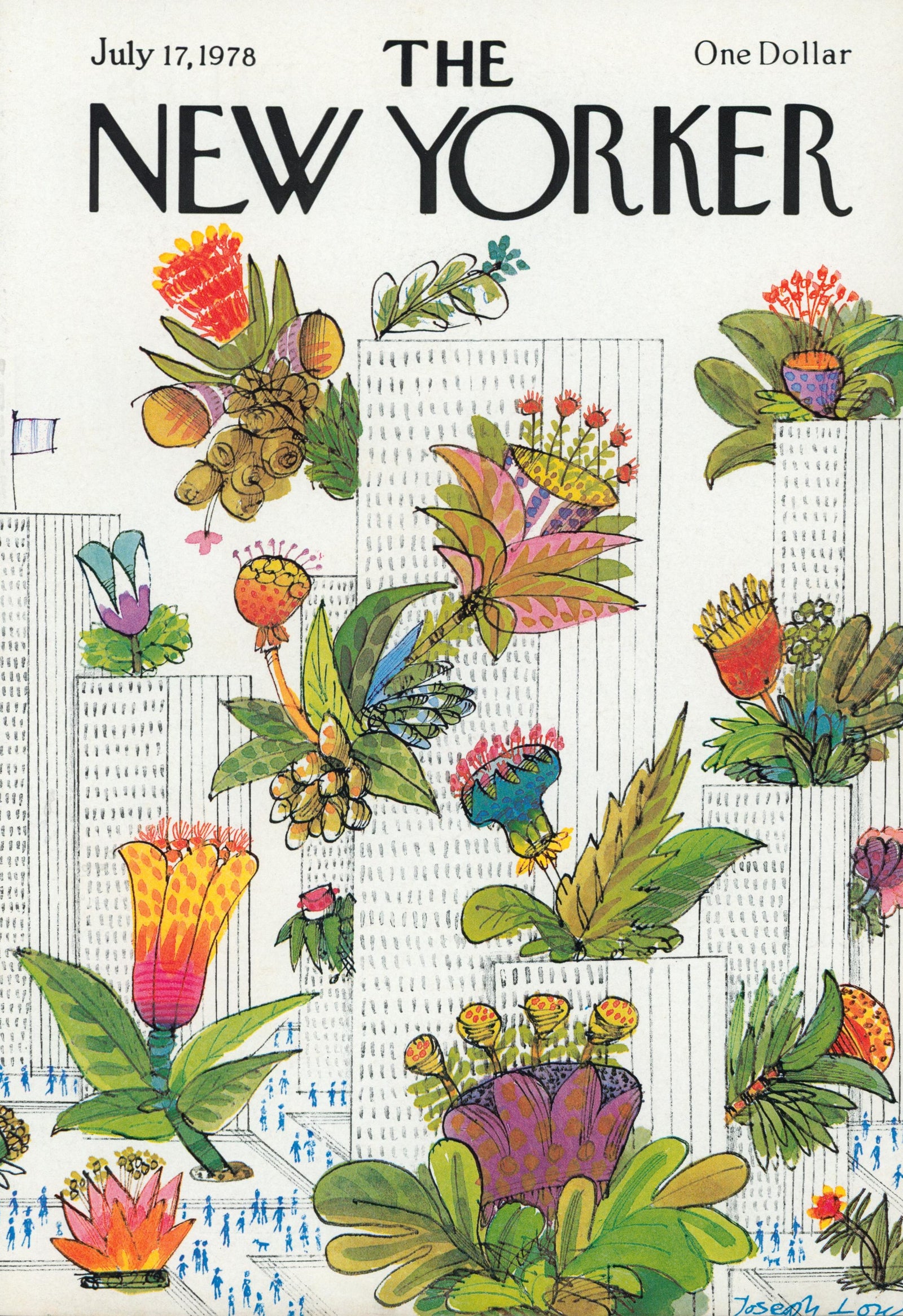 City Blooms- The New Yorker - Authentic Vintage Cover Art