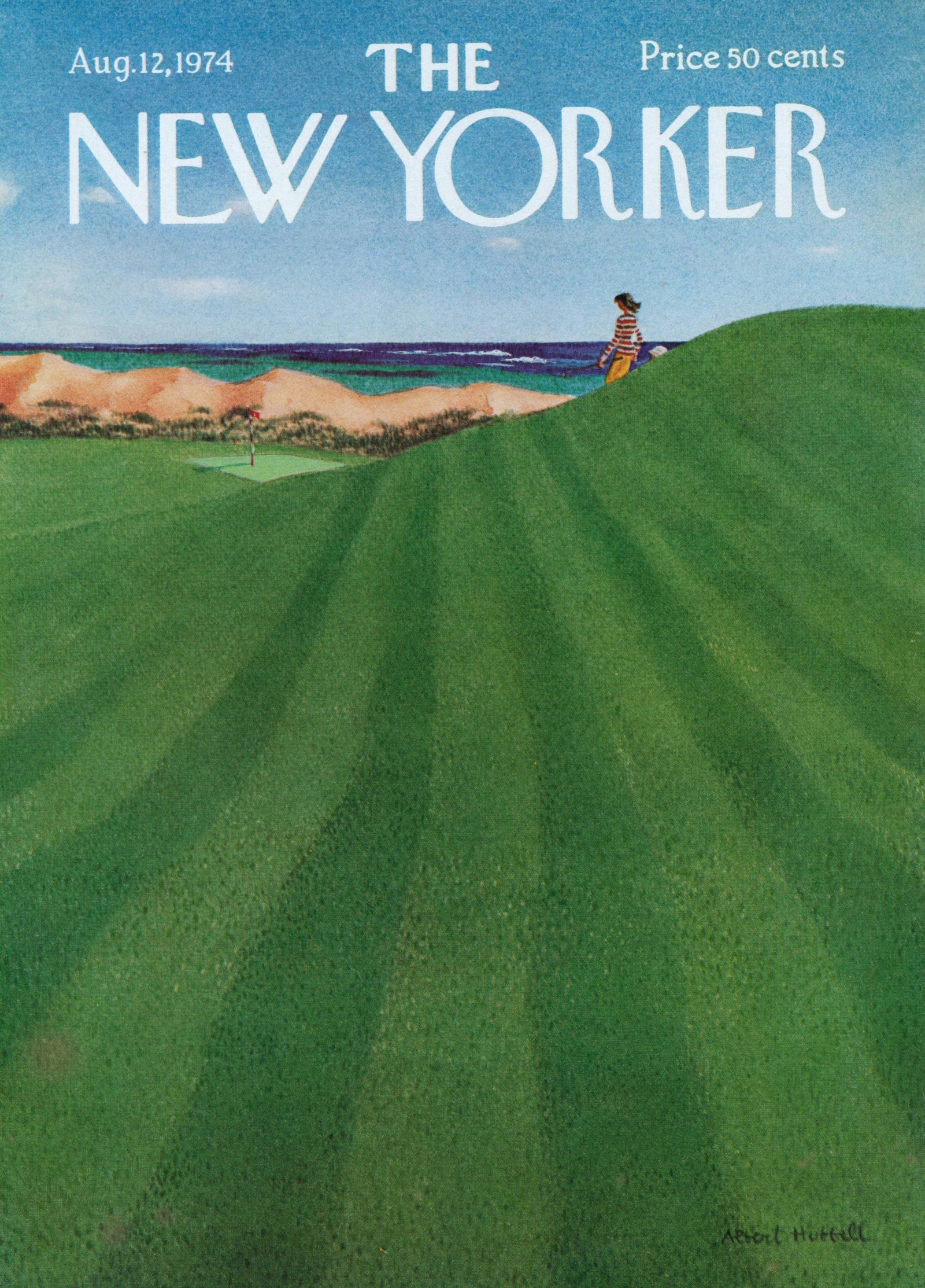 Golfer’s Oasis- The New Yorker - Authentic Vintage Cover Art