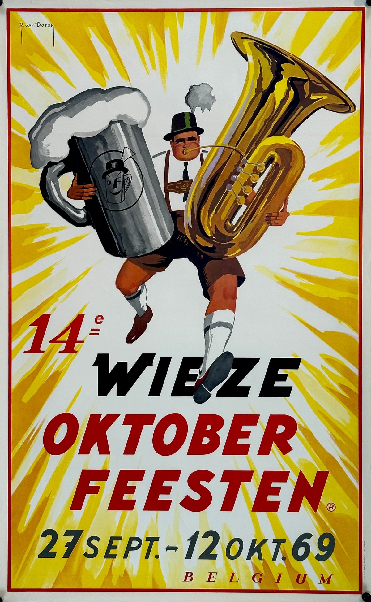 14e Oktoberfest - Authentic Vintage Poster