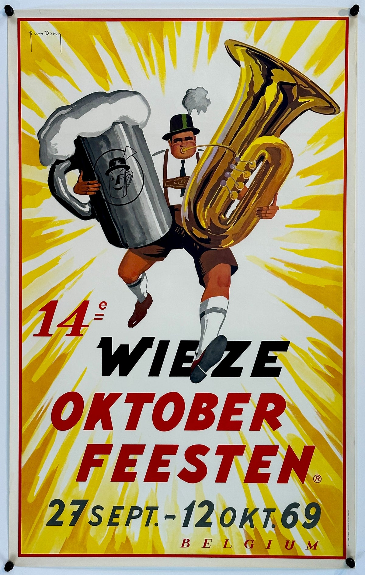 14e Wieze big - Authentic Vintage Poster