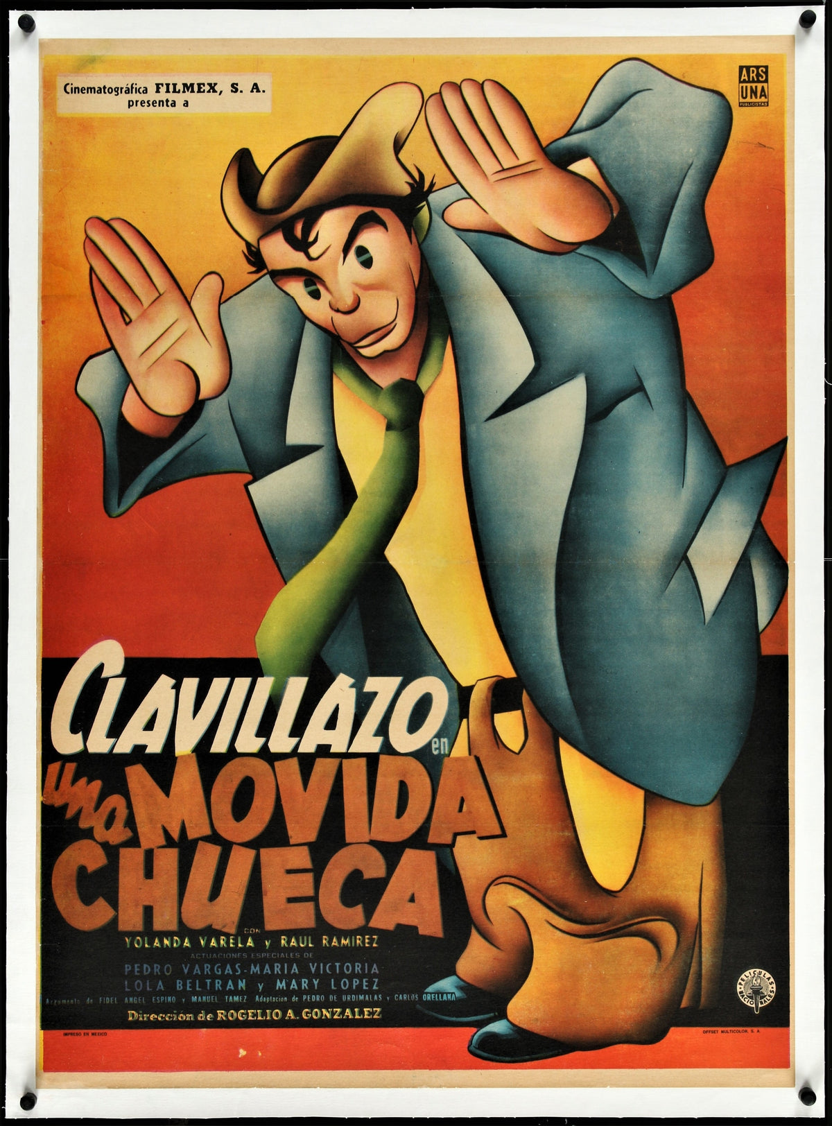 Una Movida Cheuca- A Crooked Move - Authentic Vintage Poster