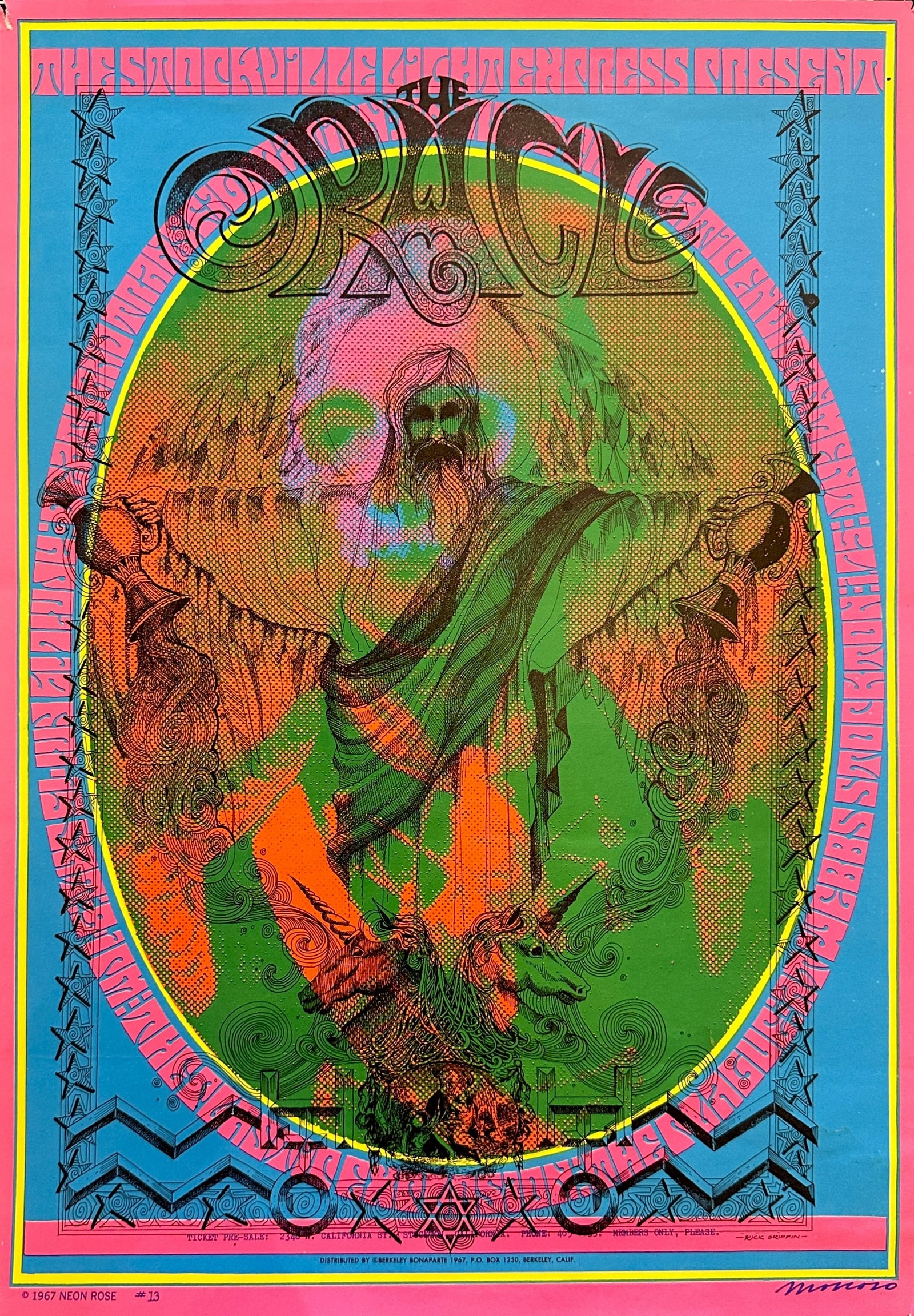 The Oracle, Moscoso - Authentic Vintage Poster