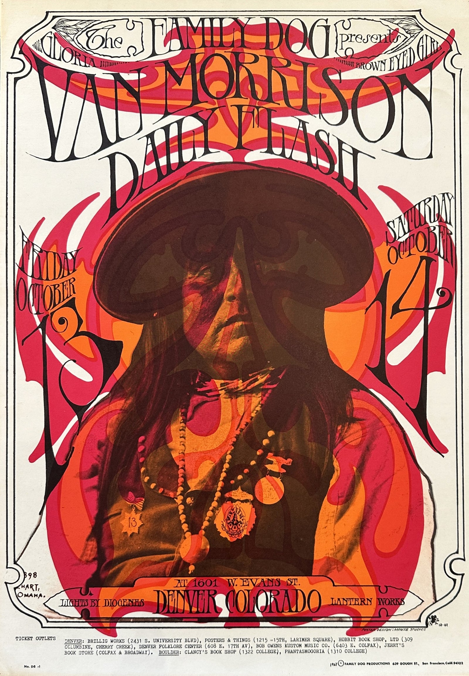Van Morrison fd-d6 - Authentic Vintage Poster