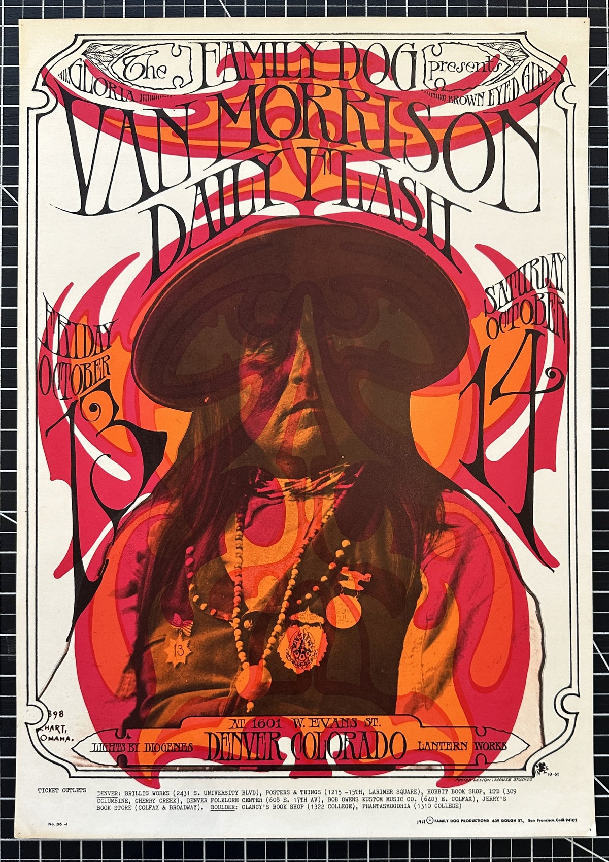 Van Morrison fd-d6 - Authentic Vintage Poster