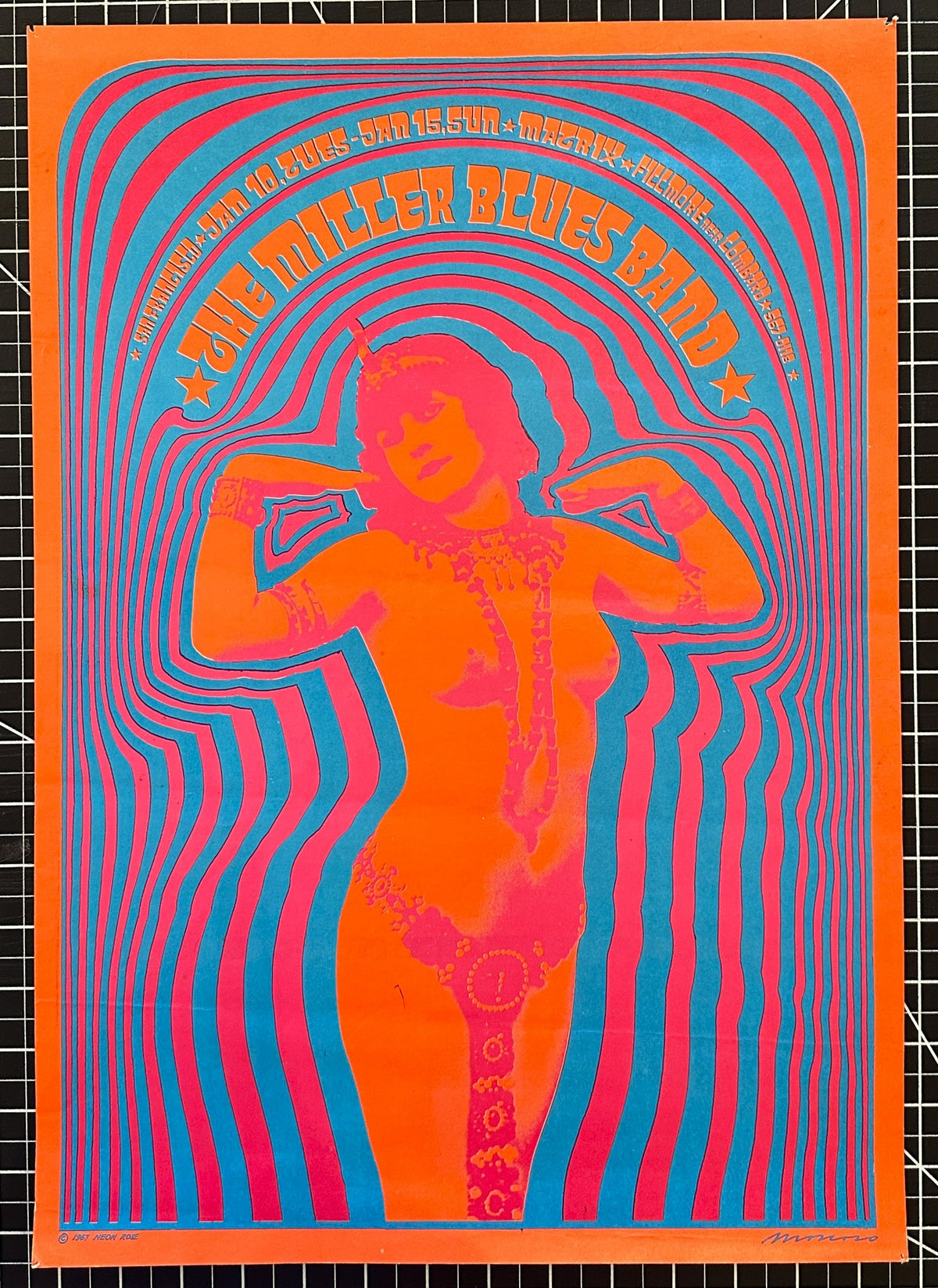 Miller Blues Band - Authentic Vintage Poster
