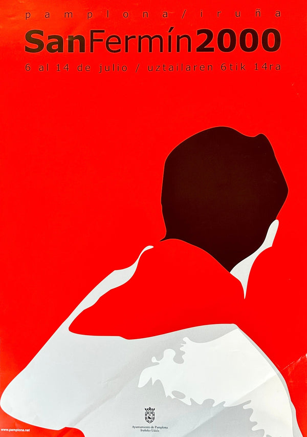 Running with the Bulls- Pamplona, Spain - Authentic Vintage Poster
