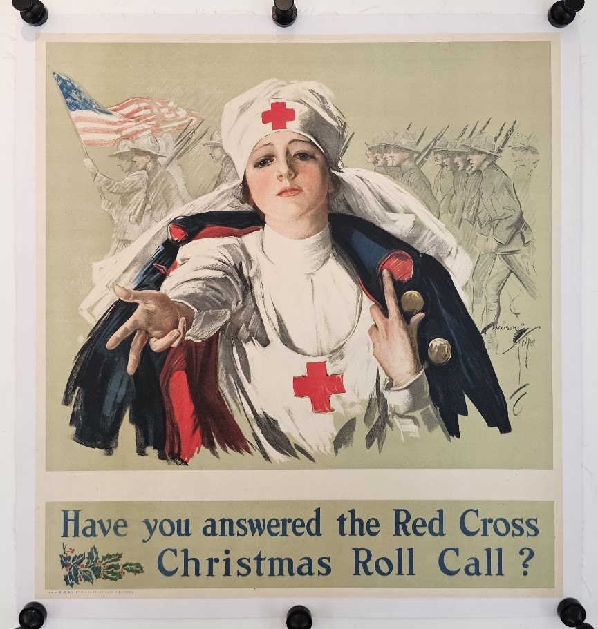 Red Cross Christmas Roll Call by Harrison Fisher