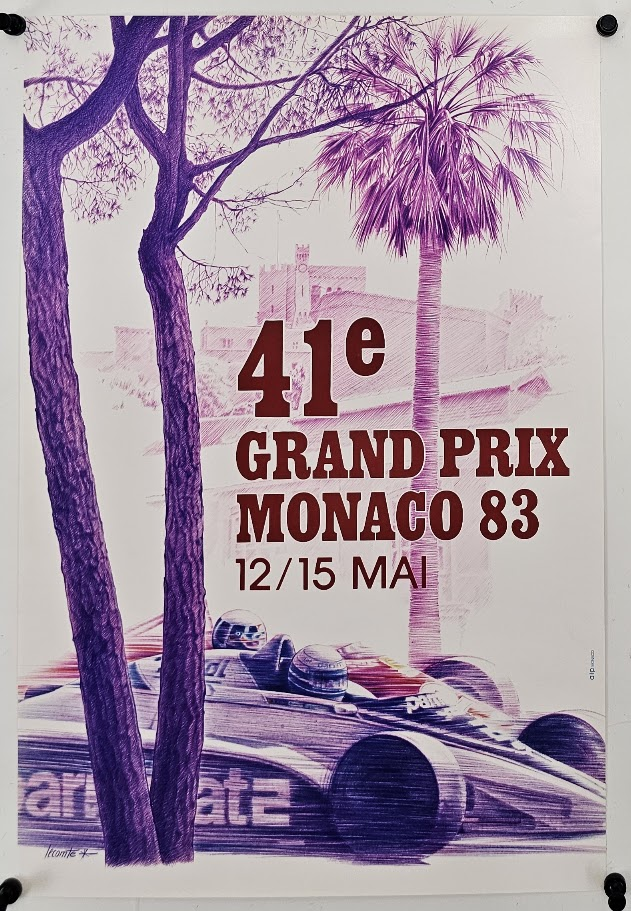 41e Grand Prix Monaco  - Original Vintage Poster