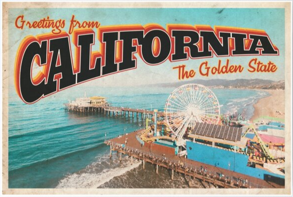 CA Postcards - Authentic Vintage Postcard