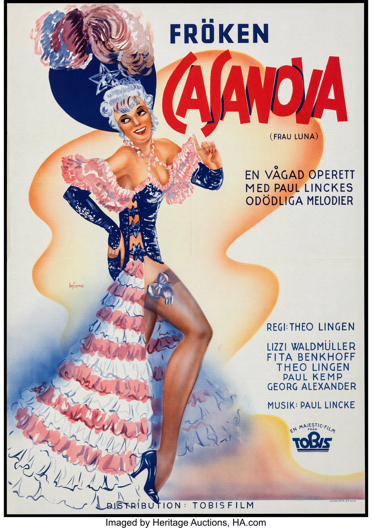 Frau Luna (Tobis Films, 1941) - Authentic Vintage Poster