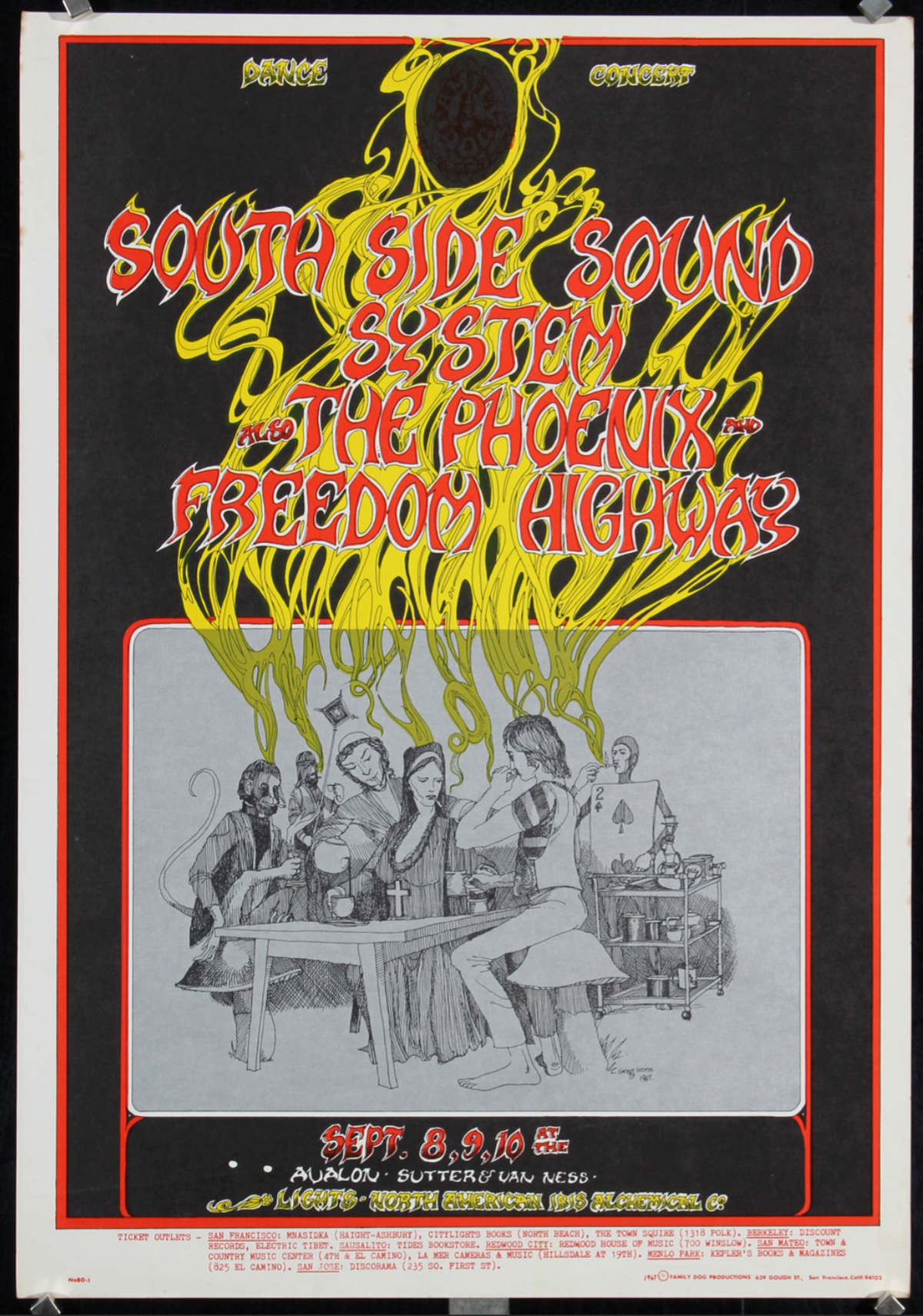Southside Sound System by Greg Irons, FD-80 - Original Vintage Poster