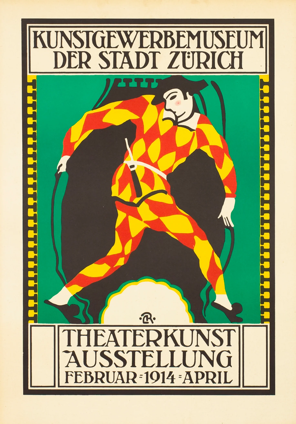 Theaterkunst of Zurich - Authentic Vintage Poster