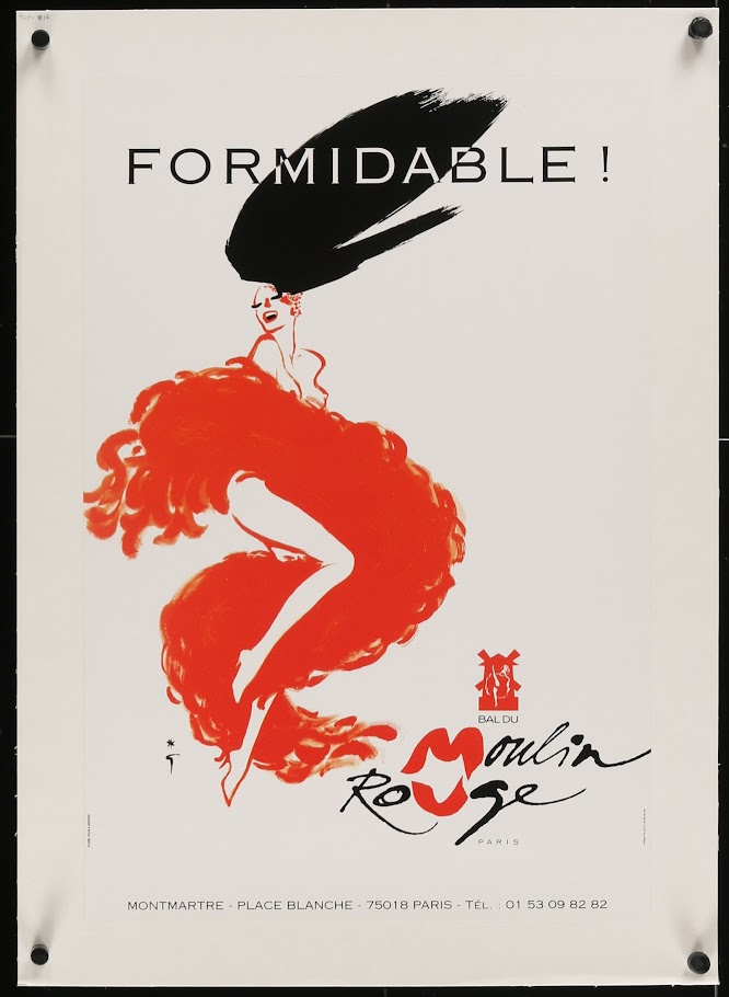 Moulin Rouge by Rene Gruau - Authentic Vintage Poster