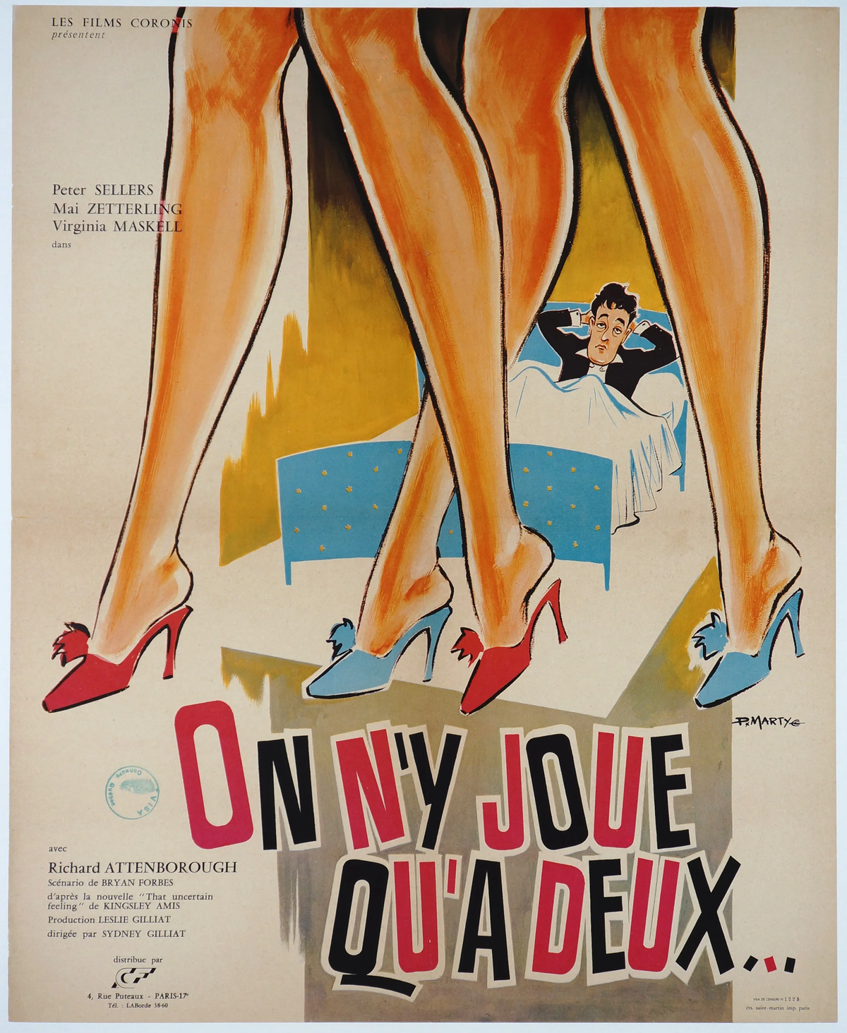 Only Takes Two to Play, French Release - Original Vintage Poster