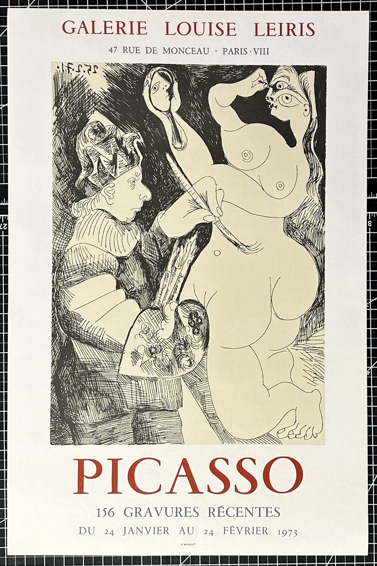 Picasso, Galerie Louise Leiris - Authentic Vintage Poster