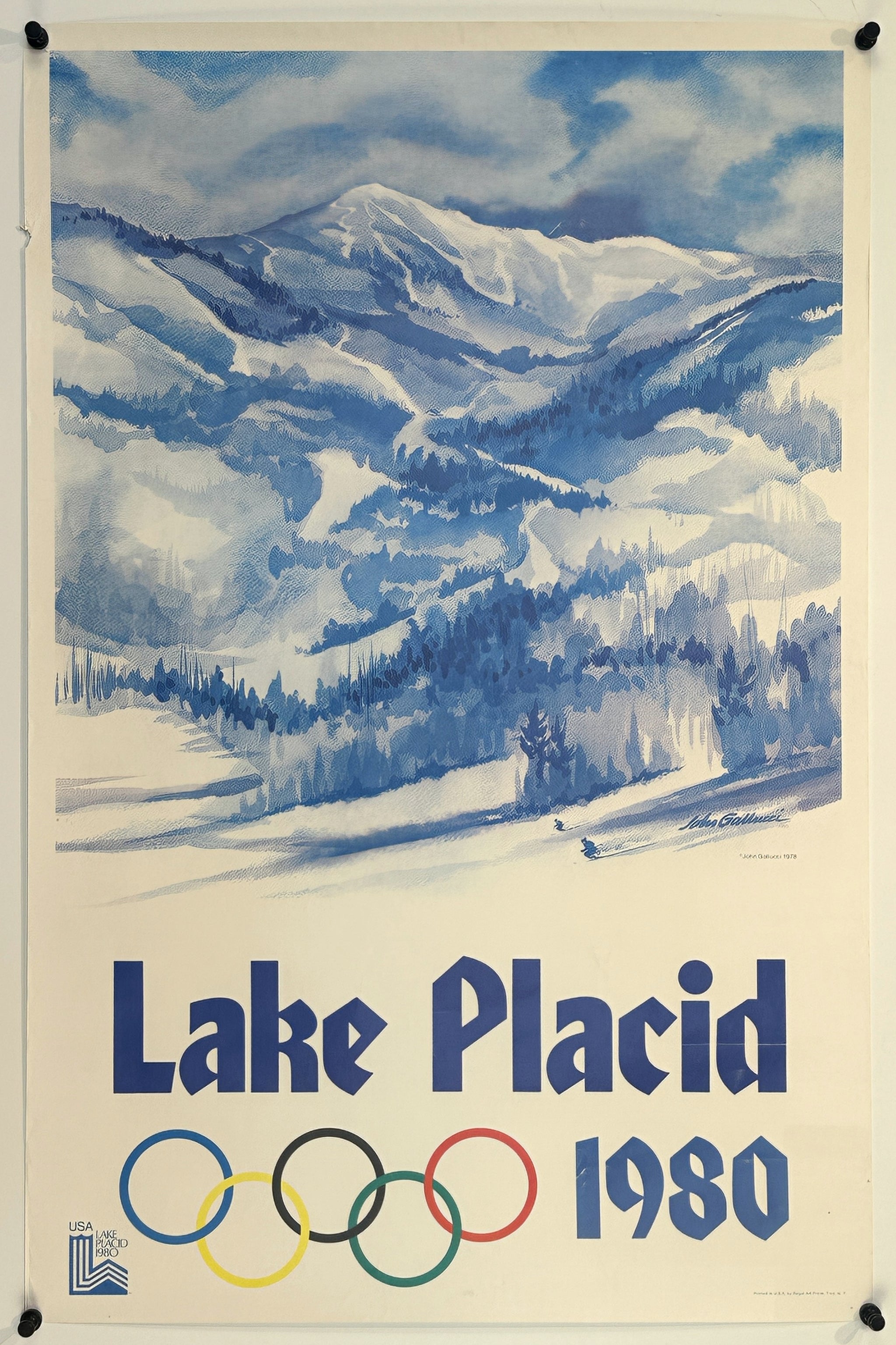 1980 Olympics Lake Placid Original Vintage Poster Authentic Vintage 1980-olympics-lake-placid-original-vintage-poster-authentic-vintage