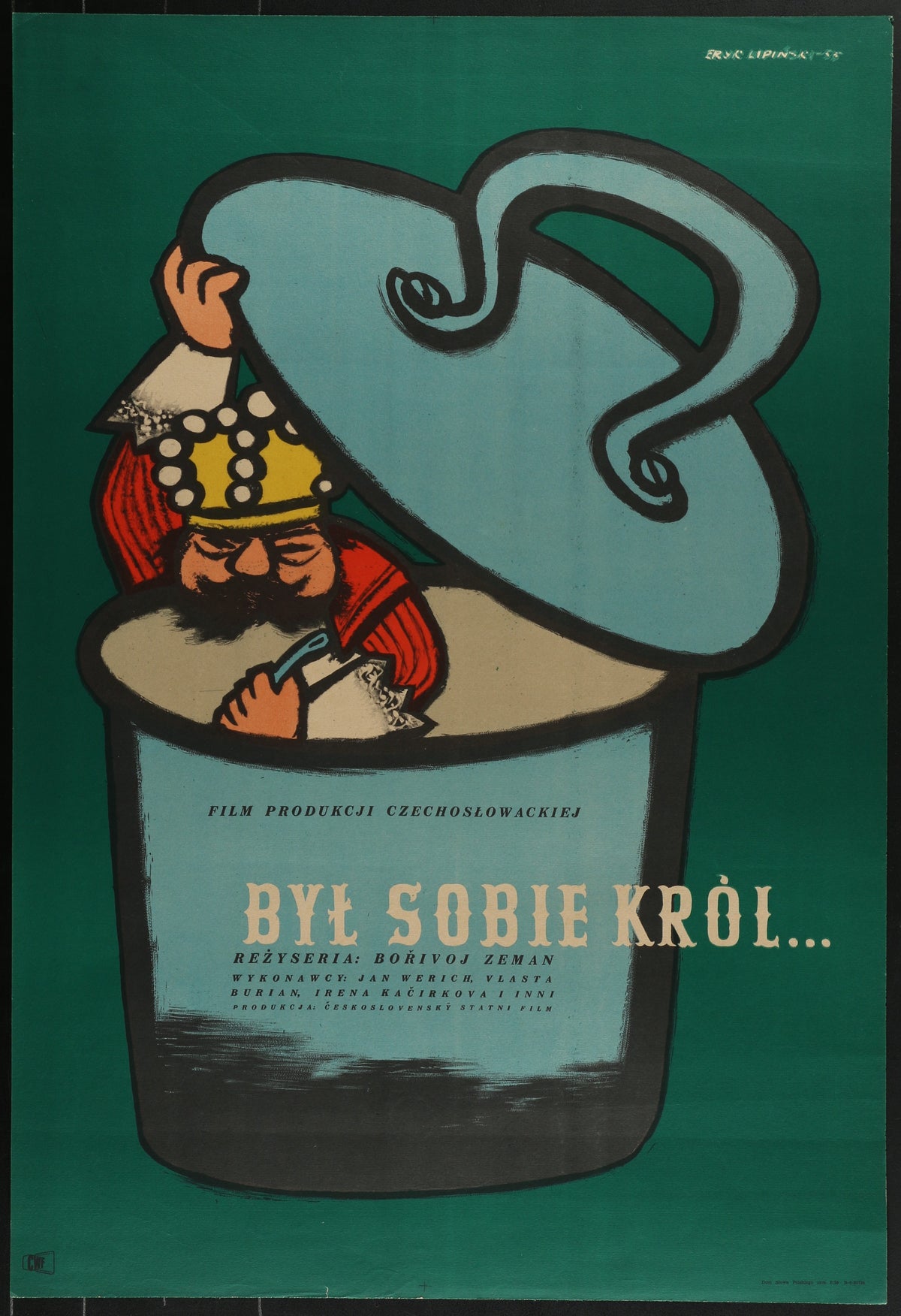 THERE WAS ONCE A KING Polish 23x34 1956