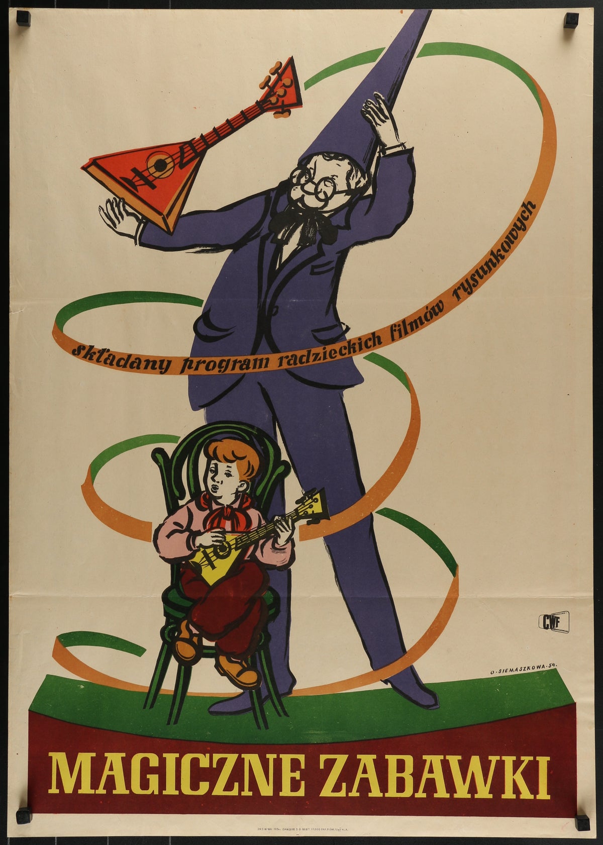 VOLSHEBNYY MAGAZIN Polish 24x34 1954