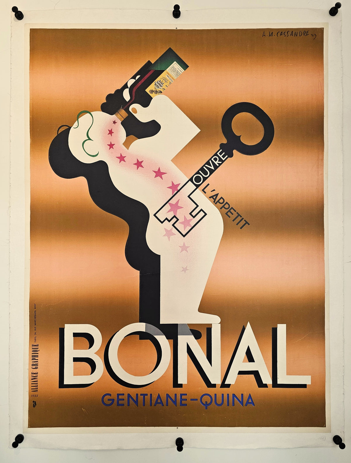Bonal by Cassandre - Original Vintage Poster