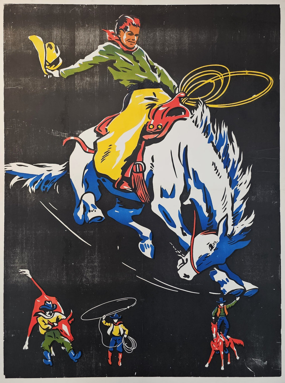 Rodeo Cowboy - Original Vintage Poster