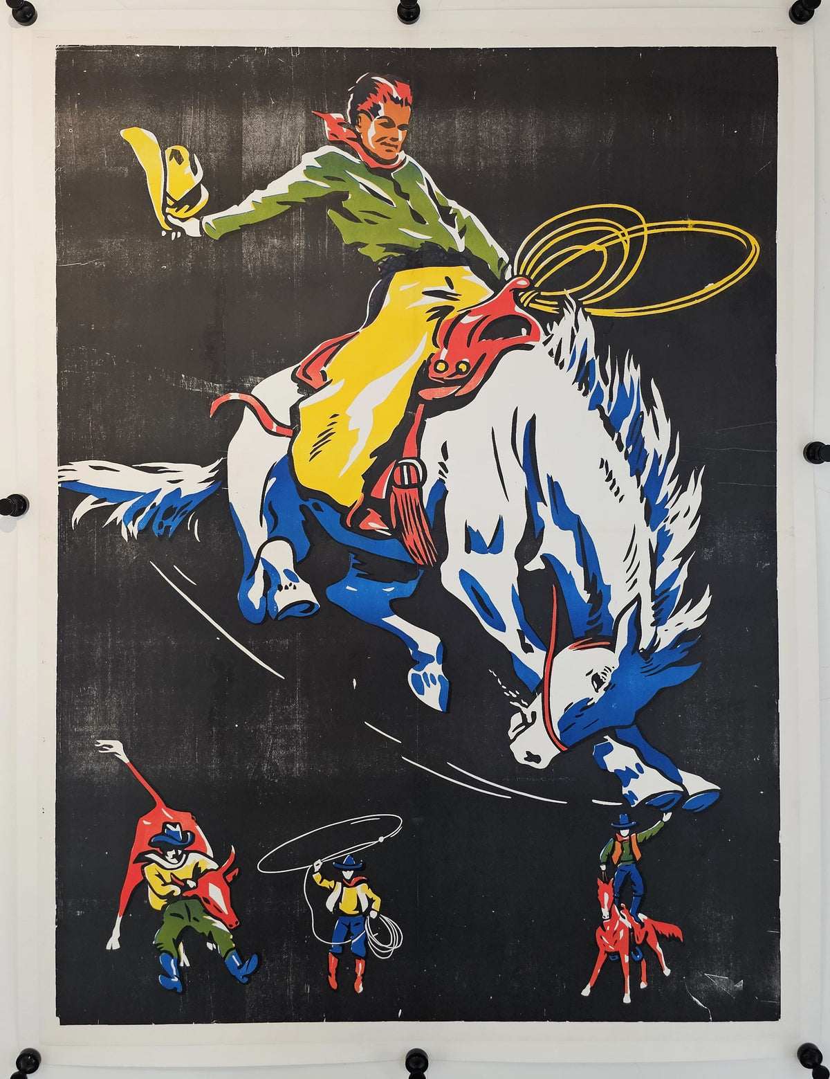Rodeo Cowboy - Original Vintage Poster