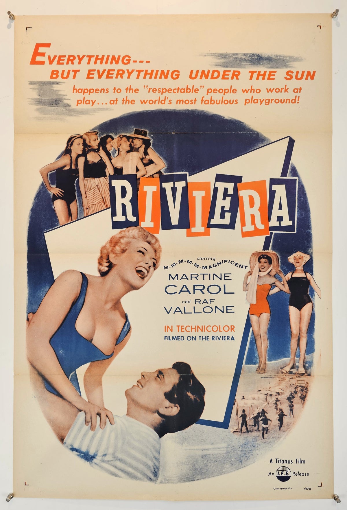 Riviera - Original Vintage Poster