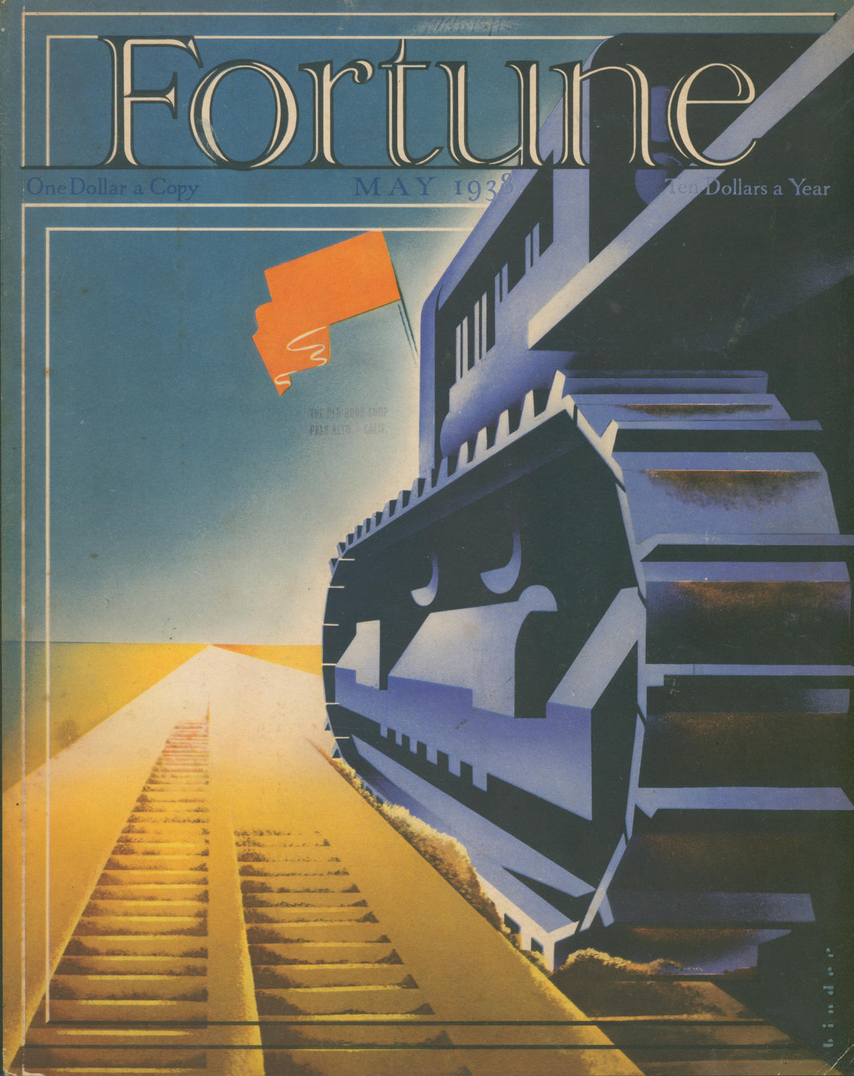 Fortune Magazine Cover- 1 - Original Vintage Cover Art: