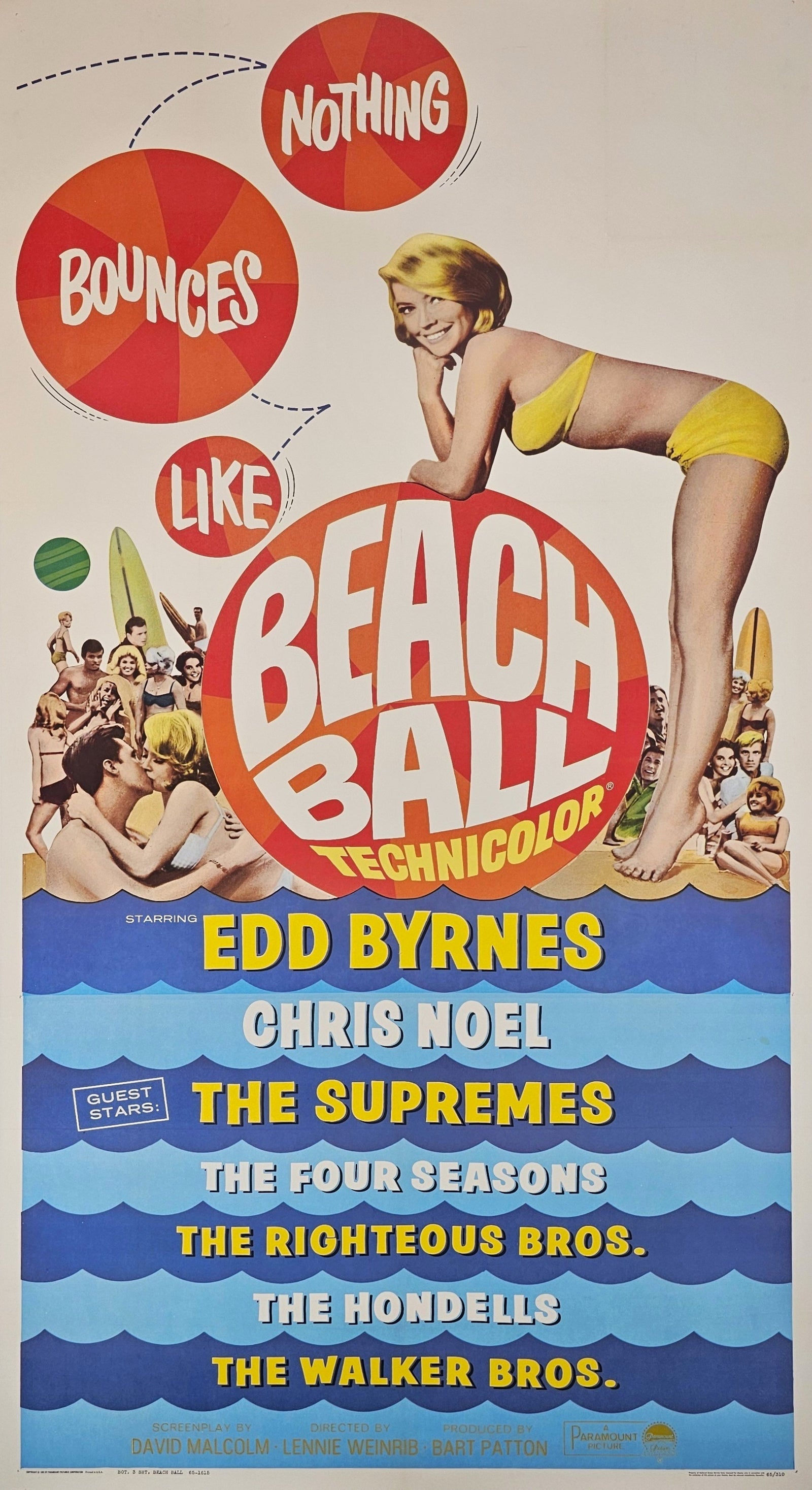Beach Ball  - Original Vintage Poster